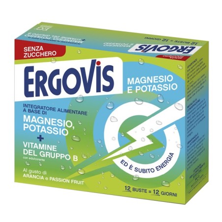 Ergovis mg+k vitamine b senza zucchero 12 bustine