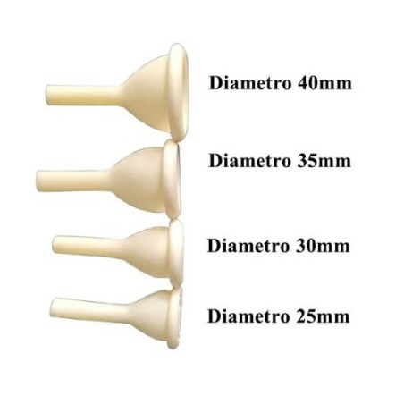 Catetere esterno per uomo securdrain via' penilat diametro 35 mm+striscia bi-adesiva guaina colore bianco/giallo 30 pezzi