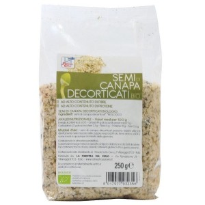 Fsc semi di canapa decorticati bio ad alto contenuto di fibra 250 g