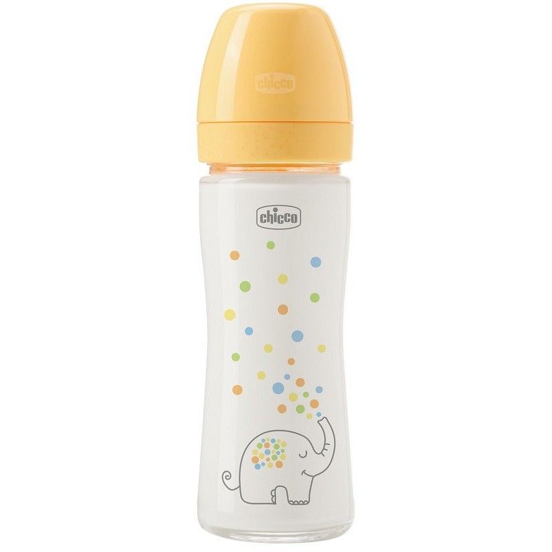 Chicco biberon perfect glass unisex silicone da 240 ml