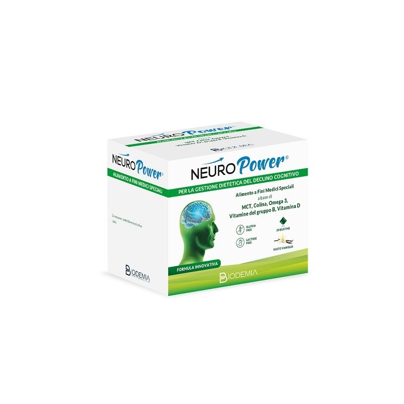 Biodemia neuropower 20 bustine gusto vaniglia