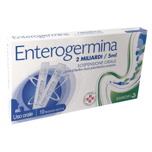 Enterogermina orale sosp 10 flaconcini 2 mld 5 ml
