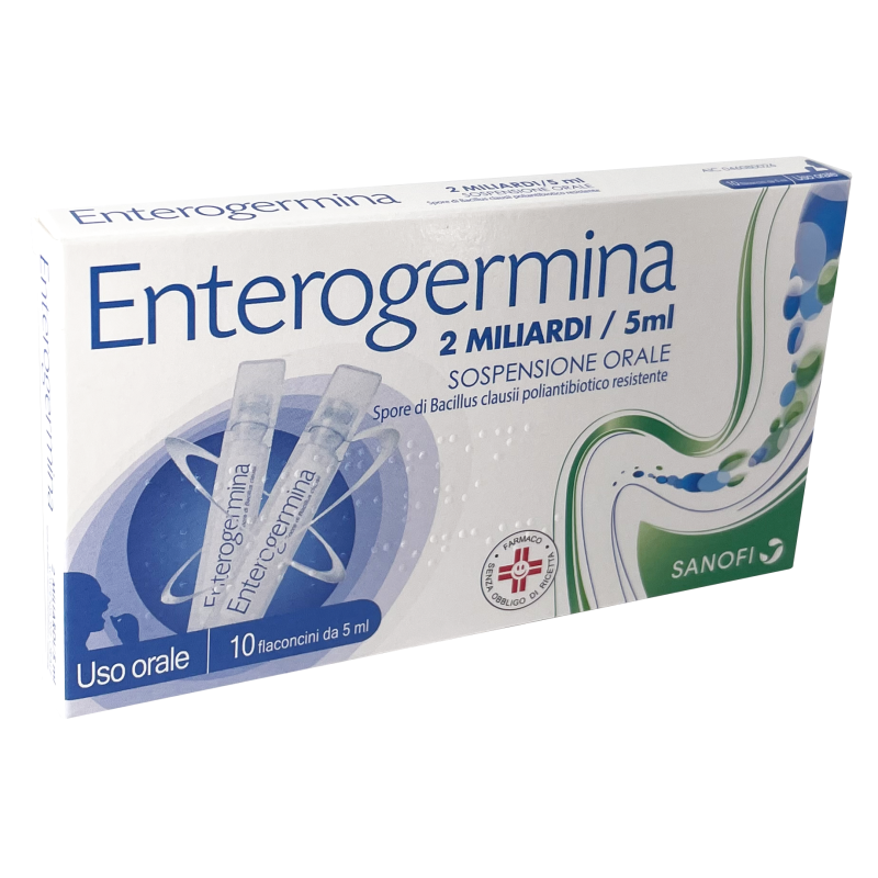 Enterogermina orale sosp 10 flaconcini 2 mld 5 ml