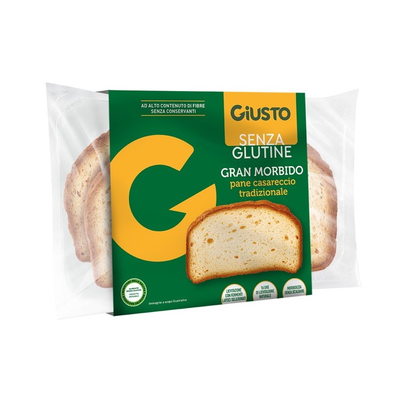 Giusto senza glutine gran morbido pane casareccio 200 g Giusto senza glutine gran morbido pane casareccio 200 g