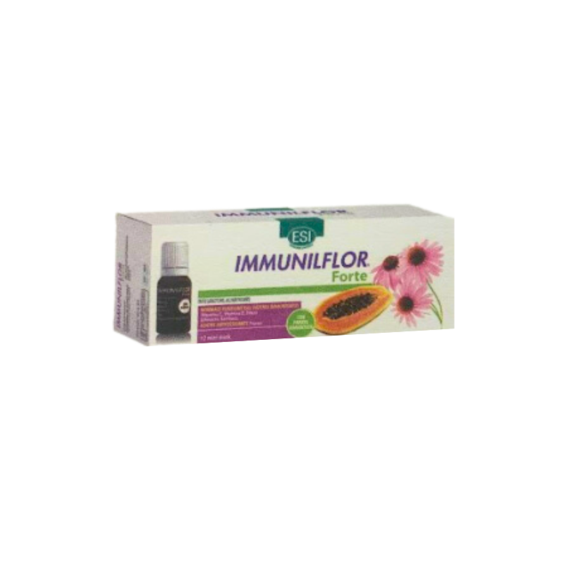 Esi immunilflor forte papaya 12 flaconcini mini drink Esi immunilflor forte papaya 12 flaconcini mini drink