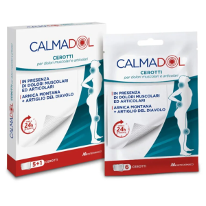 Calmadol cerotto arnica e artiglio del diavolo per dolori articolari e muscolari 6 pezzi