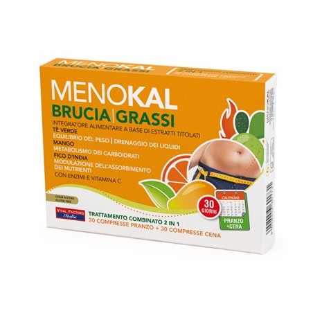 Menokal bruciagrassi 30 compresse pranzo + 30 compresse cena