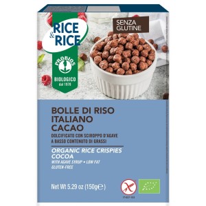 Rice&rice bolle di riso al cacao 150 g senza lievito