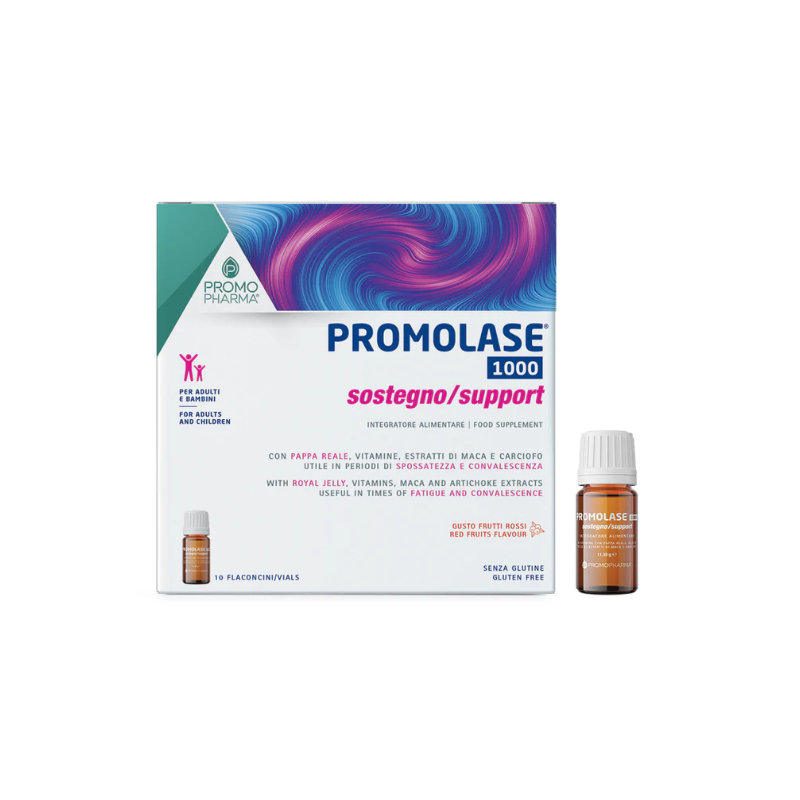 Promolase 1000 sostegno 10 flaconcini da 8 ml