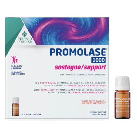 Promolase 1000 sostegno 10 flaconcini da 8 ml