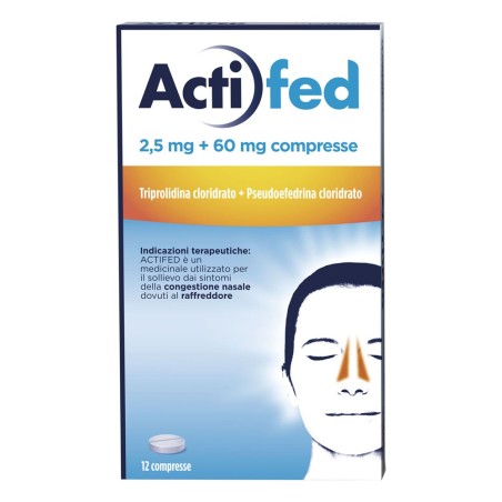 Actifed 12 compresse 2,5 mg + 60 mg