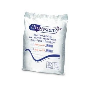 Sacca di drenaggio da gamba per incontinenza urosystem tubo35 cm 30 pezzi