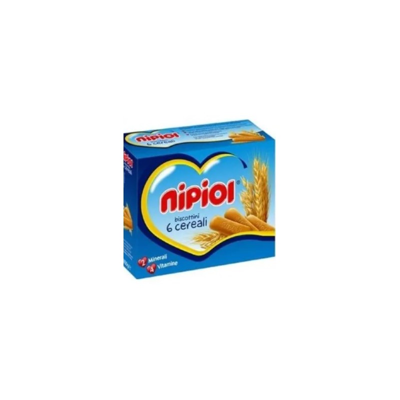 Nipiol biscotti 6 cereali special pack 20 confezioni da 66,5g
