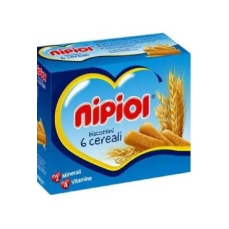 Nipiol biscotti 6 cereali special pack 20 confezioni da 66,5g