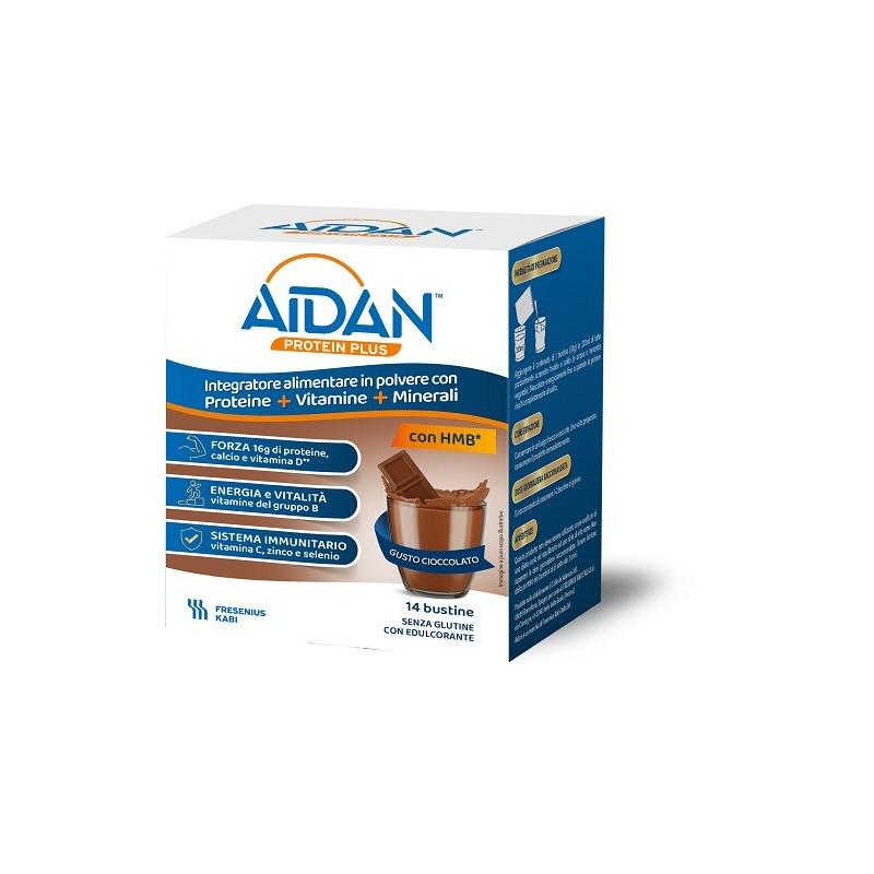 Aidan protein plus cioccolato 14 bustine Aidan protein plus cioccolato 14 bustine