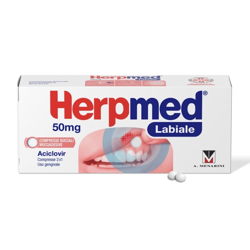 Herpmed labiale 2 compresse buccali 50 mg