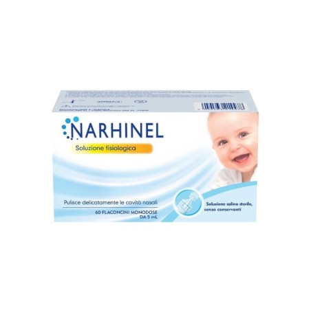 Soluzione fisiologica per aspiratore nasale narhinel 60 flaconcini da 5 ml