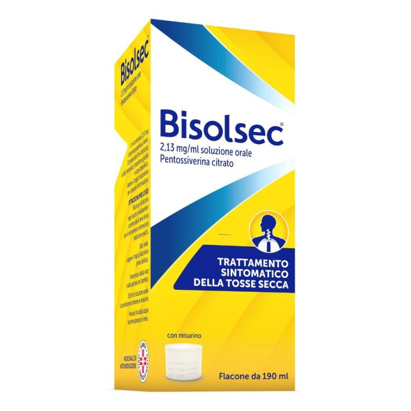 Bisolsec soluzione orale 190 ml 2,13 mg/ml flacone