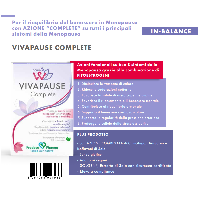 Donnaw vivapause complete 30 compresse Donnaw vivapause complete 30 compresse