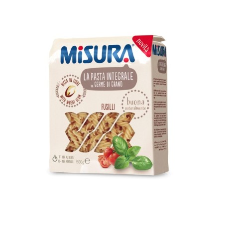 Misura fusilli integrali con germe di grano 500 g Misura fusilli integrali con germe di grano 500 g