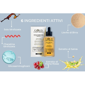 Gold collagen scalp revival serum 100 ml