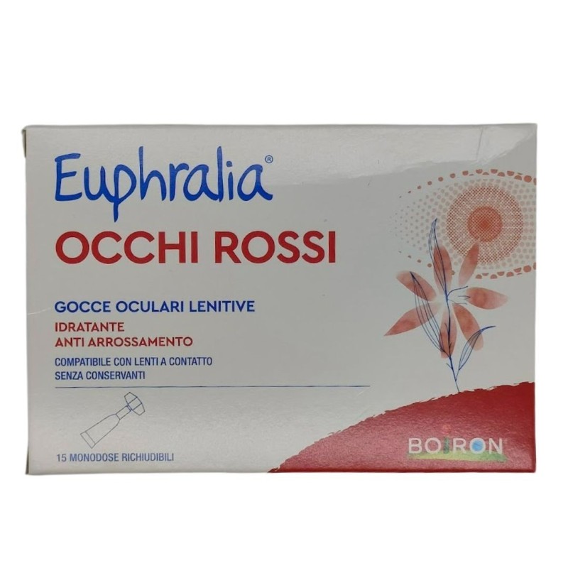 Gocce oculari lenitive euphralia occhi rossi 15 flaconcini monodose 0,5 ml