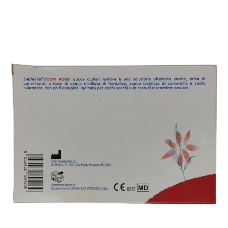 Gocce oculari lenitive euphralia occhi rossi 15 flaconcini monodose 0,5 ml