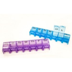 Portapillole settimanale grande 1 scomparto