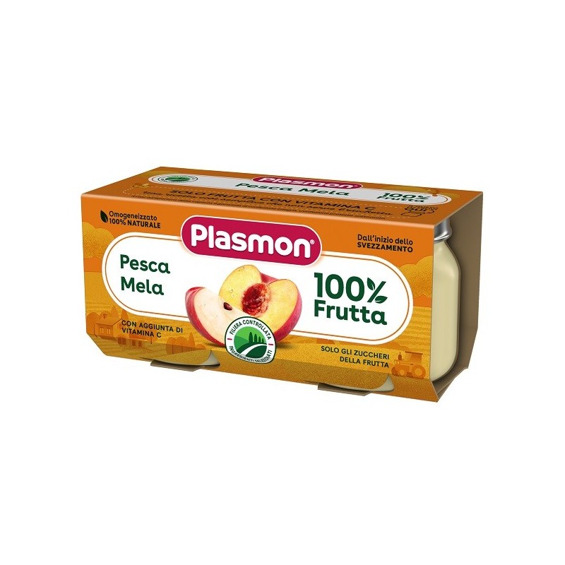 Plasmon omogeneizzato pesca mela 160 g