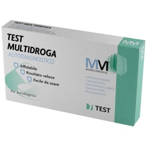 Munus med test multidroga autodiagnostico rilevazione qualitativa di piu' farmaci e metaboliti dei farmaci nell'urina umana
