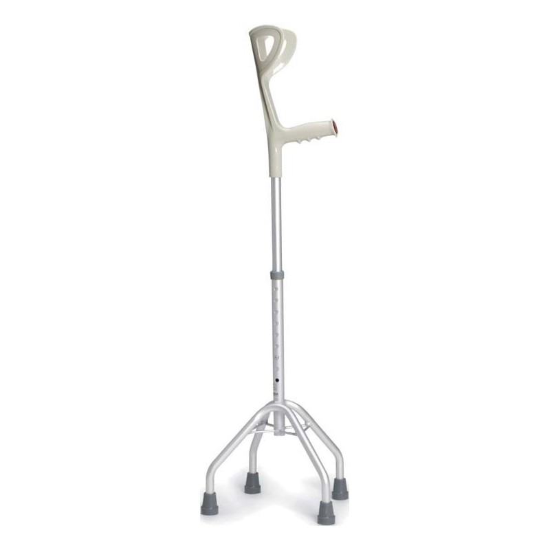 Quadripode brio in alluminio anodizzato con appoggio antribrachiale impugnatura anatomica