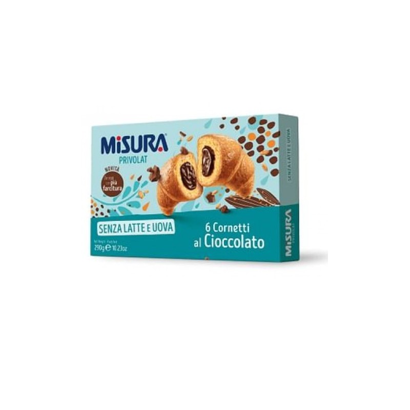 Misura cornetti privolat cioccolato senza latte e senza uova290 g