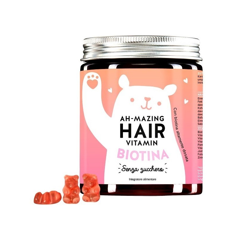 Ah-mazing hair vitamins mit biotin sugarfree 45 caramelle gommose