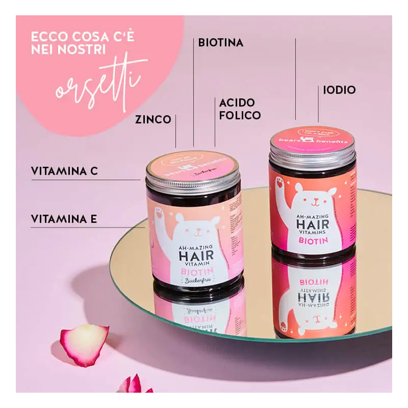 Ah-mazing hair vitamins mit biotin sugarfree 45 caramelle gommose