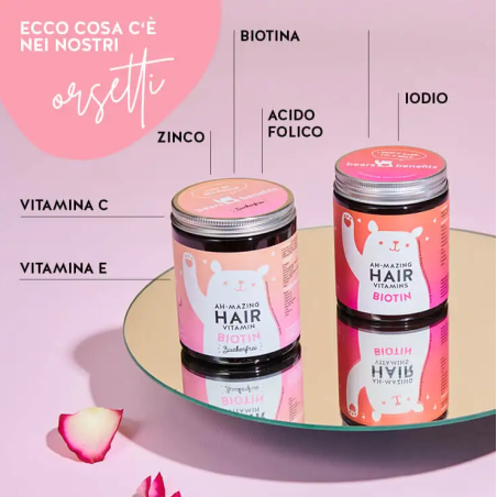 Ah-mazing hair vitamins mit biotin sugarfree 45 caramelle gommose