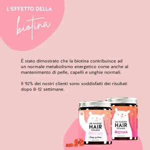 Ah-mazing hair vitamins mit biotin sugarfree 45 caramelle gommose