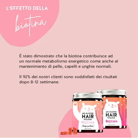 Ah-mazing hair vitamins mit biotin sugarfree 45 caramelle gommose