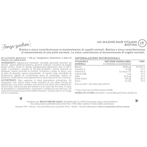 Ah-mazing hair vitamins mit biotin sugarfree 45 caramelle gommose