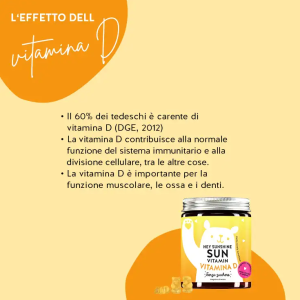 Hey sunshine sun vitamins mit d3 sugarfree 45 caramelle gommose