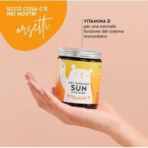 Hey sunshine sun vitamins mit d3 sugarfree 45 caramelle gommose