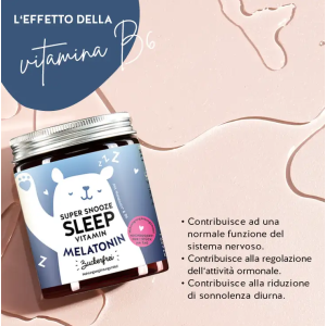 Super snooze sleep vitamin with melatonin sugarfree 45 caramelle gommose
