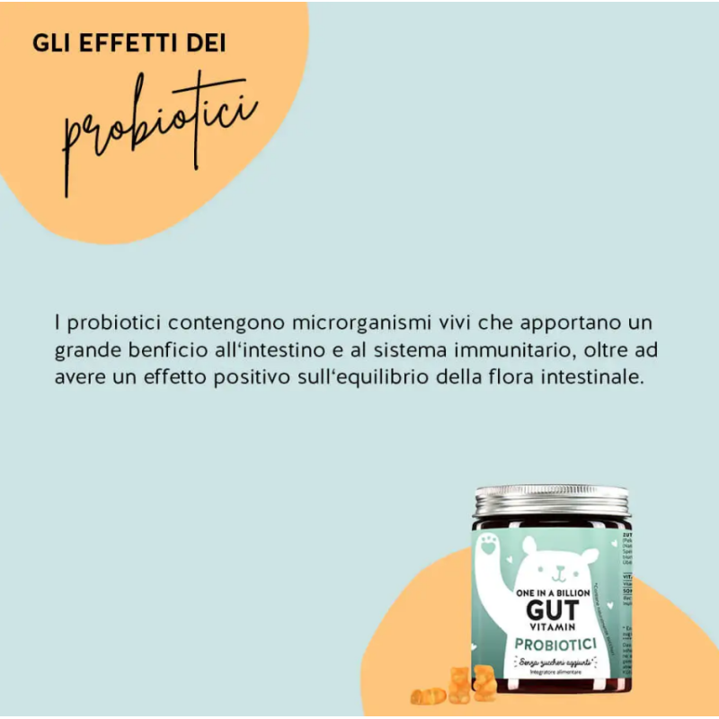 One in a billion gut vitamin biotic komplex 45 caramelle gommose