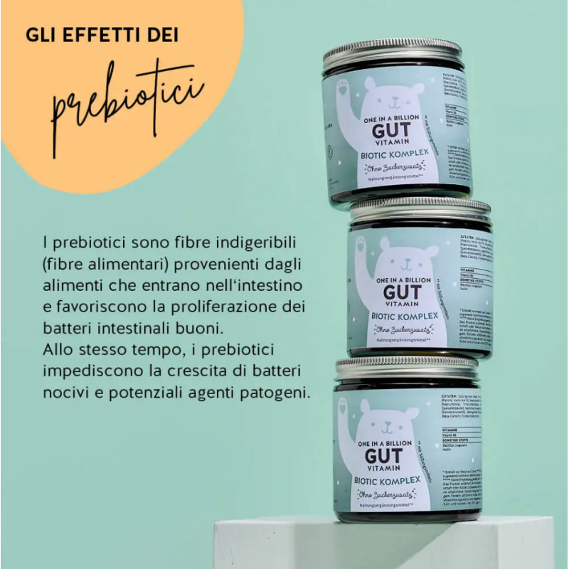 One in a billion gut vitamin biotic komplex 45 caramelle gommose