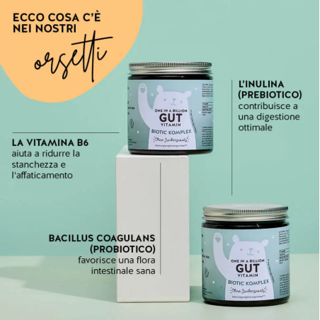 One in a billion gut vitamin biotic komplex 45 caramelle gommose