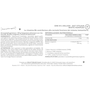 One in a billion gut vitamin biotic komplex 45 caramelle gommose