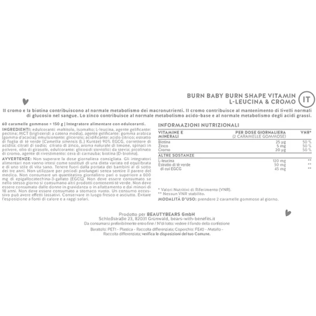 Burn baby burn shape vitamin 45 caramelle gommose