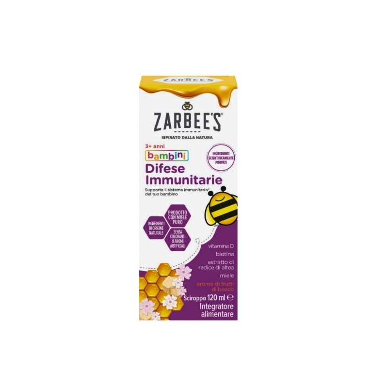 Zarbee's difese immunitarie bambini sciroppo 120 ml Zarbee's difese immunitarie bambini sciroppo 120 ml