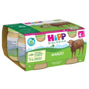 Hipp bio omogeneizzato manzo 4 pezzi da 80 g