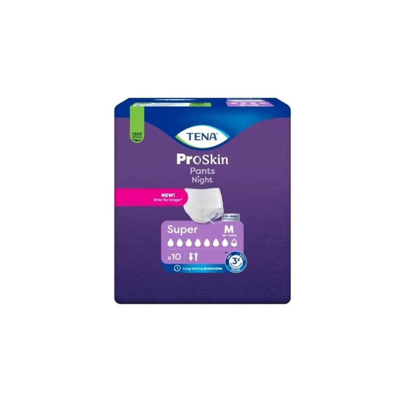 Pannolone a mutandina tena pants night super m 10 pezzi