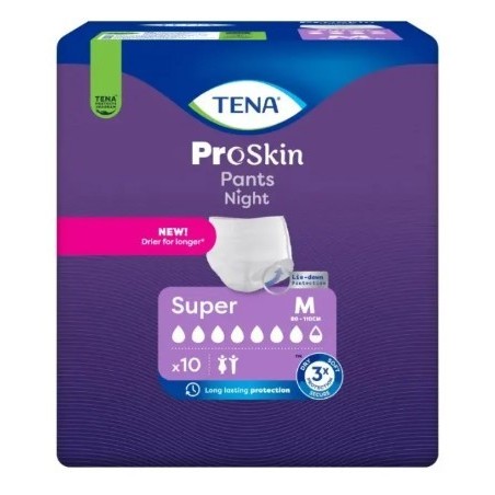 Pannolone a mutandina tena pants night super m 10 pezzi
